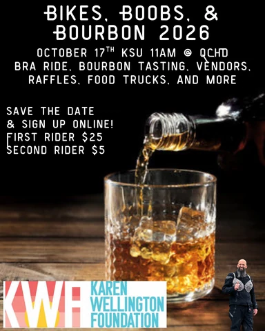 2026 Bikes, Boobs, & Bourbon event flyer