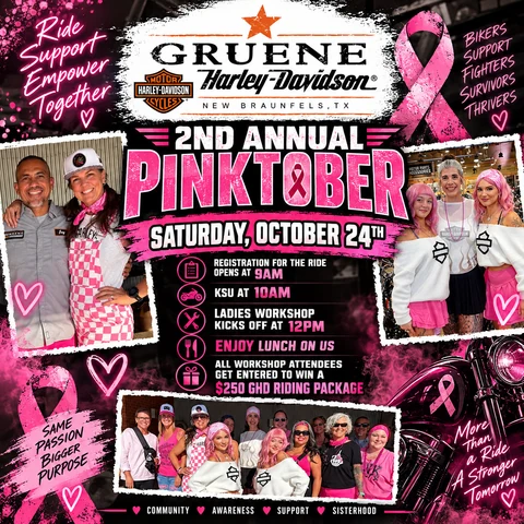 2nd Annual Pinktober at Gruene HD event flyer
