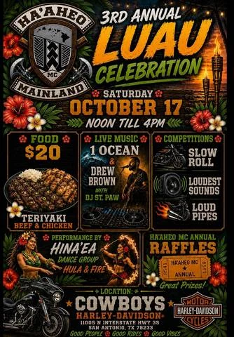 3rd Annual Luau Celebration event flyer