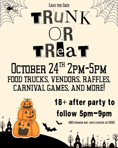 Adults Halloween Party event flyer