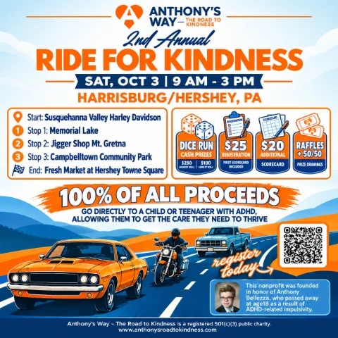 Annual Ride for Kindness event flyer