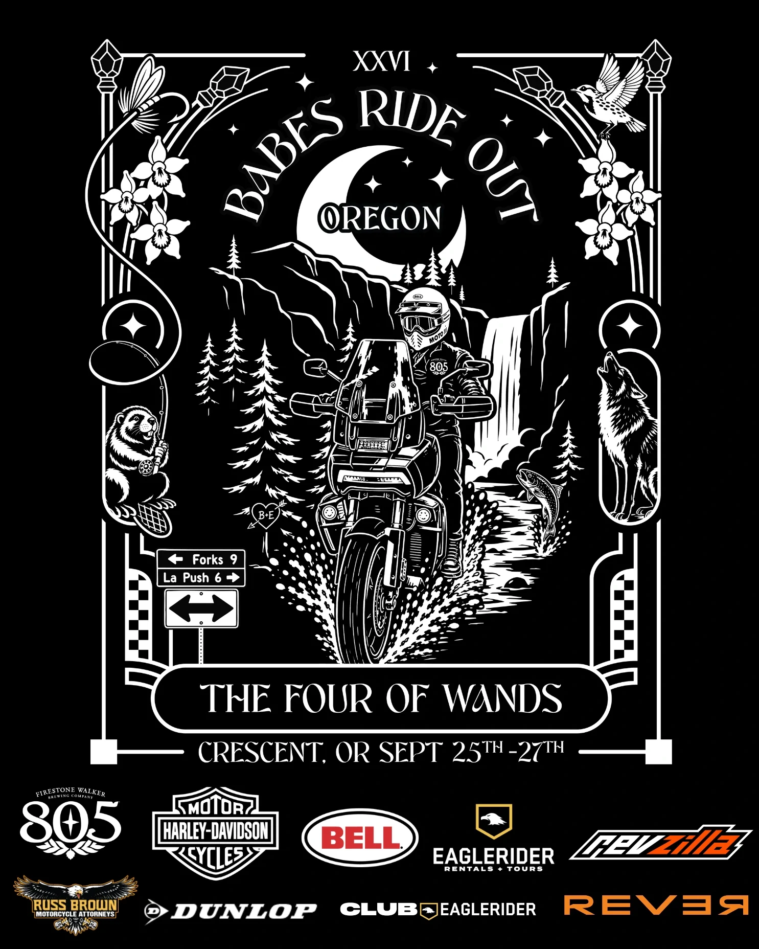 Babes Ride Out - Oregon event flyer
