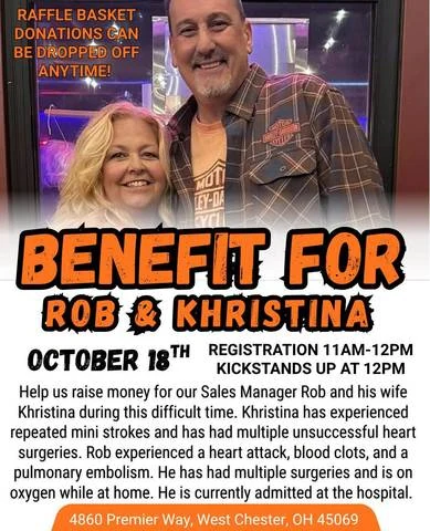 Benefit for Rob & Khristina event flyer