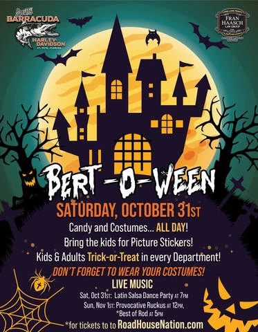 Bert-O-Ween event flyer