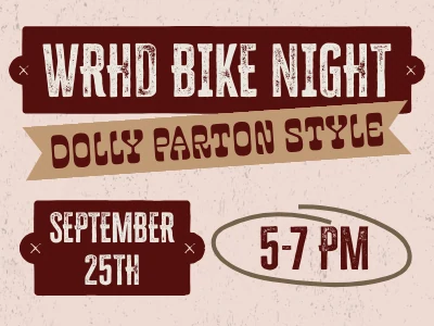 Bike Night - Dolly Parton Style event flyer