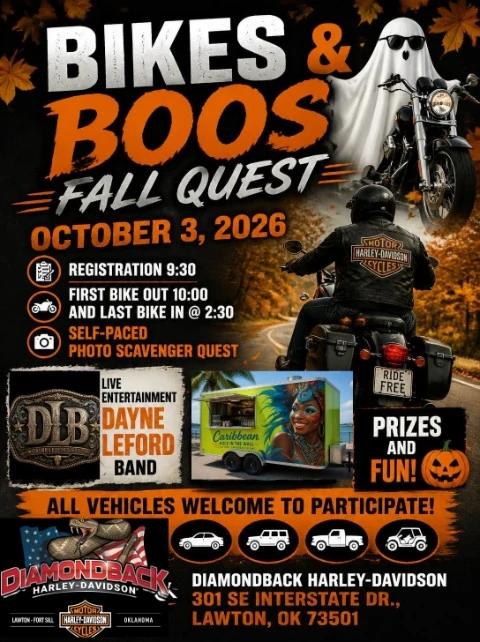 Bikes & Boo's event flyer