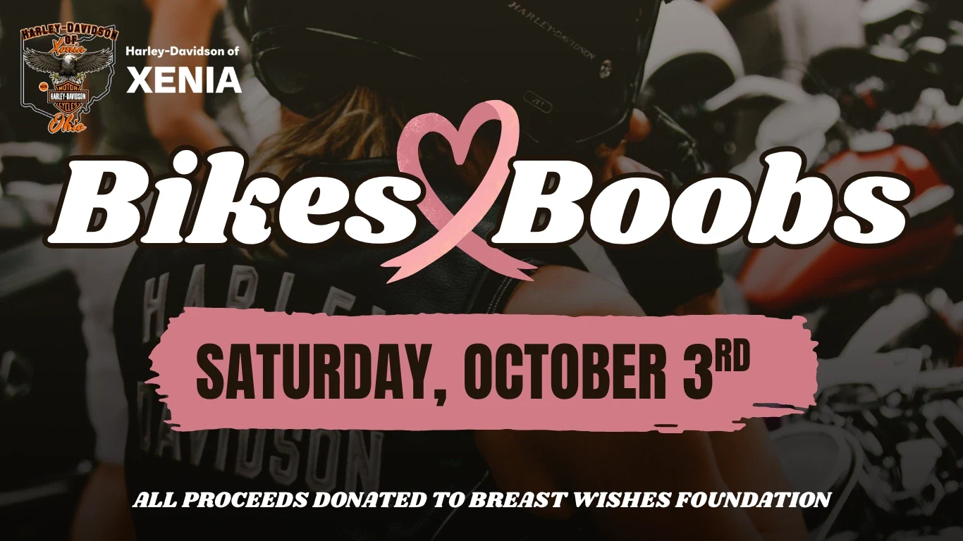Bikes & Boobs event flyer