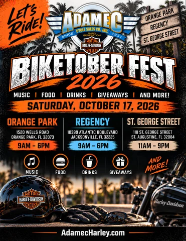 Biketober Fest - Orange Park, Regency, St. George event flyer