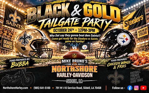 Black & Gold Tailgate Party event flyer