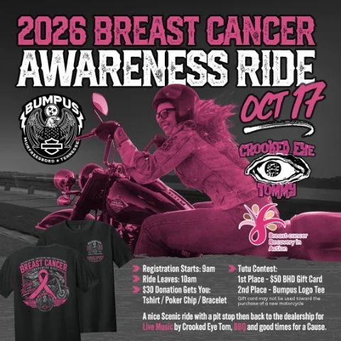 Breast Cancer Awareness Ride 2026 event flyer