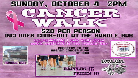 Cancer Walk event flyer
