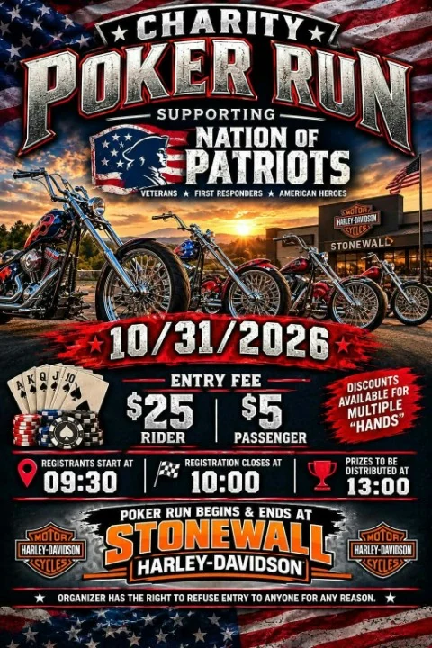 Charity Poker Run event flyer