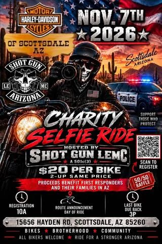 Charity Selfie Ride | SATURDAY | NOVEMBER 7TH event flyer