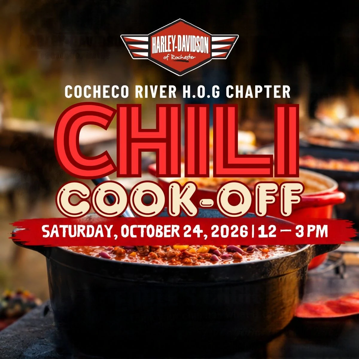 Cocheco River HOG Chapter Chili Cook-Off event flyer
