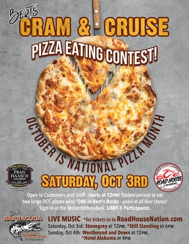 Cram & Cruise Pizza Eating Contest event flyer