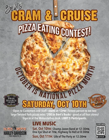 Cram & Cruise Pizza Eating Contest event flyer