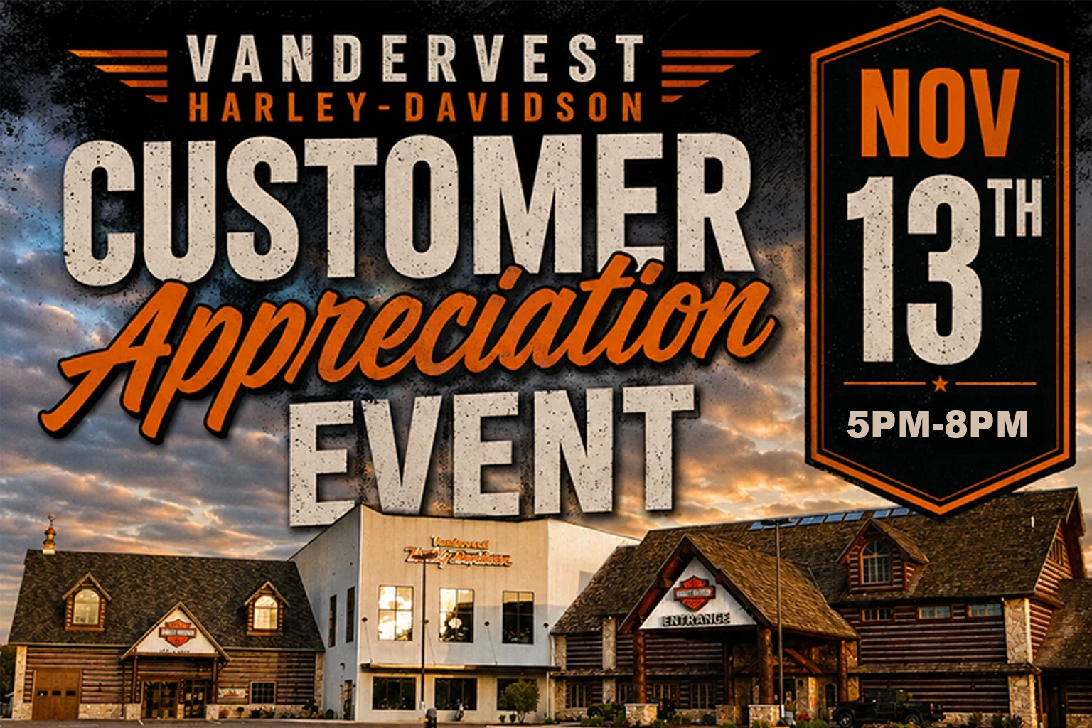 Customer Appreciation event flyer