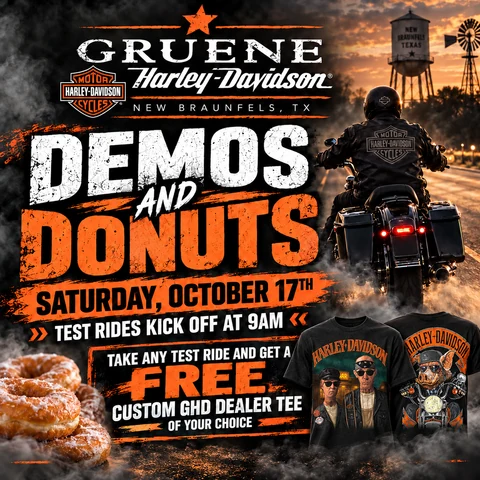 Demos and Donuts event flyer