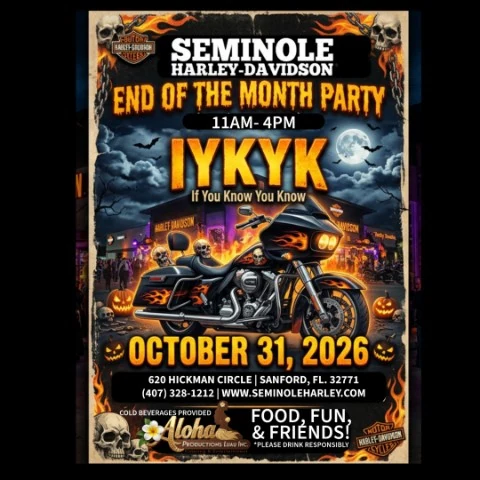 End of the Month Party event flyer