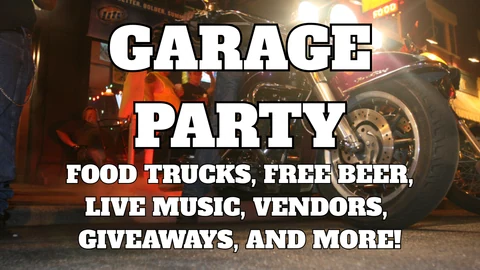 Garage Party event flyer