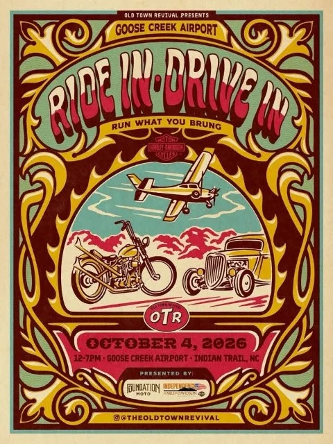 Goose Creek Ride In, Drive In & Fly In event flyer