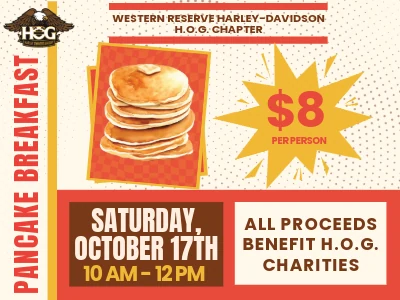 H.O.G. Pancake Breakfast event flyer