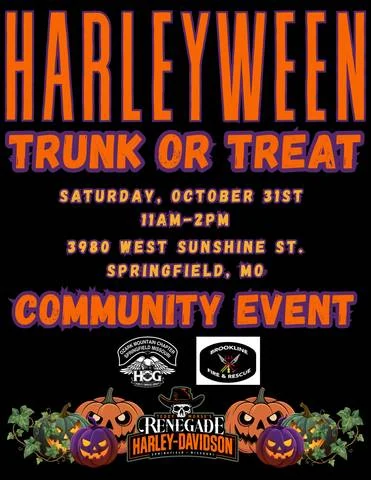 Harleyween Trunk or Treat event flyer