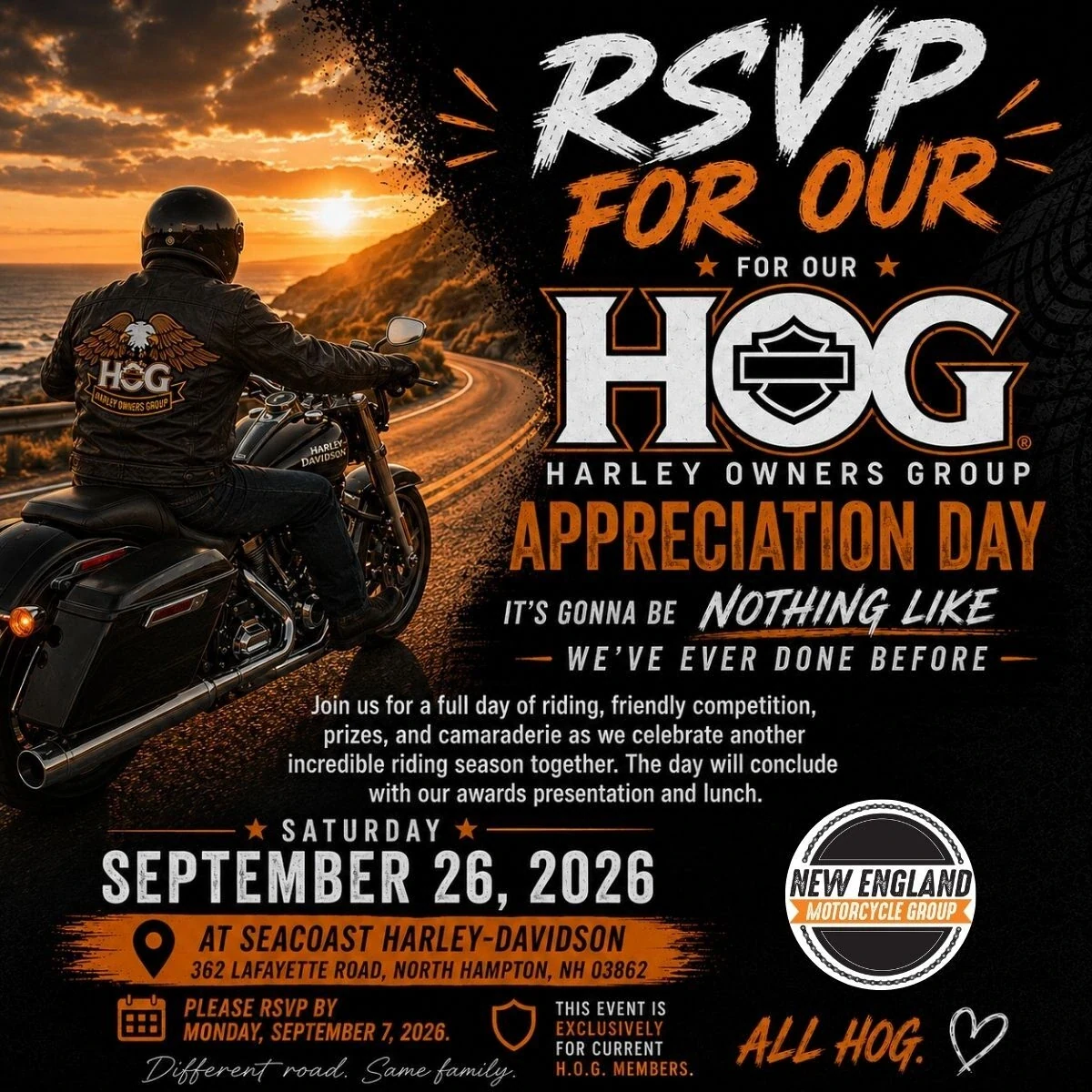 HOG Appreciation Day event flyer
