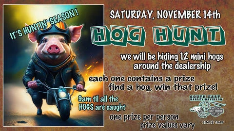 Hog Hunt event flyer