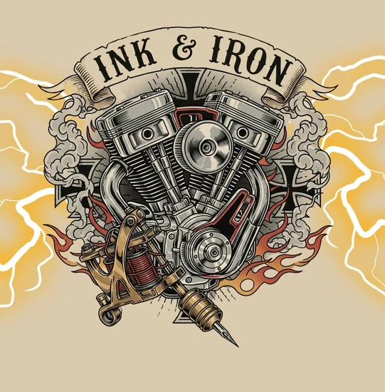 Ink & Iron event flyer