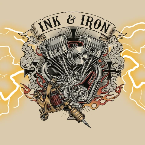 Ink & Iron event flyer