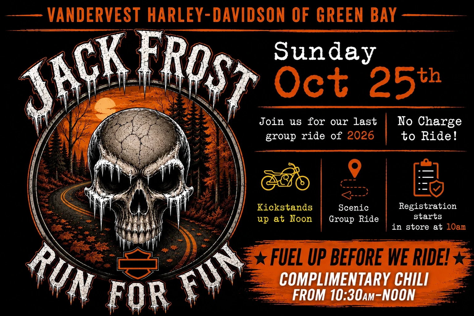 Jack Frost Run for Fun event flyer