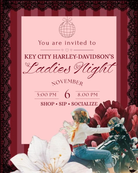 Key City Ladies Night event flyer