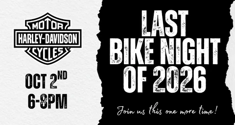 LAST BIKE NIGHT OF 2026 event flyer