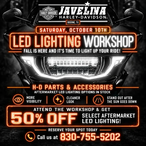 LED Lighting Workshop event flyer