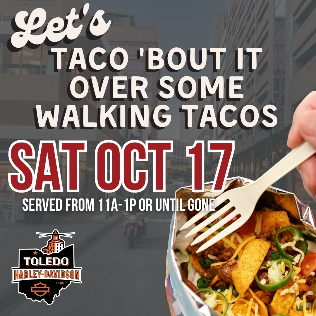 Let's Taco 'Bout It event flyer