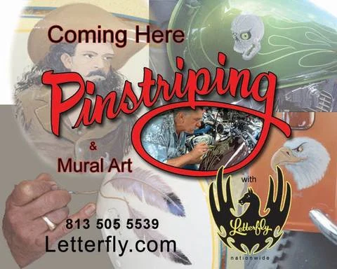 Letterfly Pinstriping and Artist event flyer