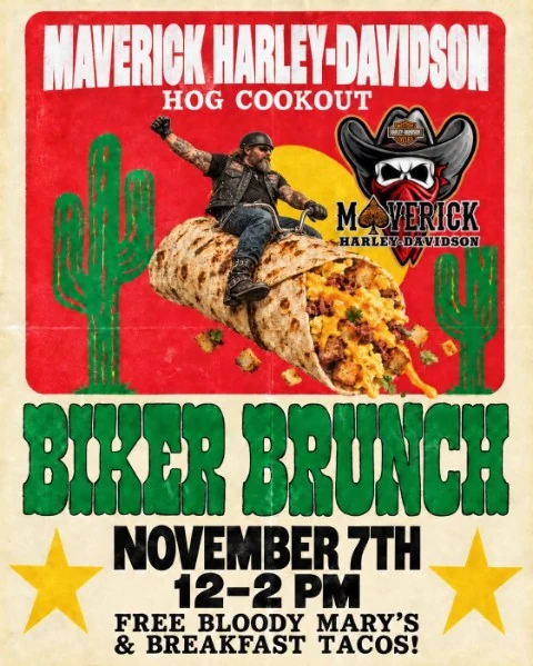 Maverick HOG Cookout event flyer