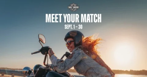 Meet Your Match | New Orleans Harley-Davidson event flyer