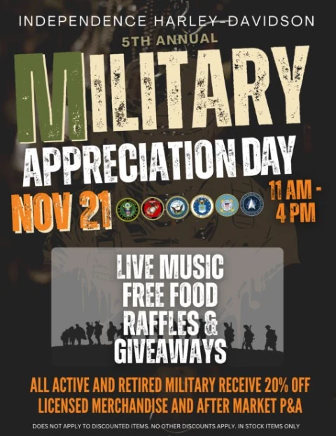 Military Appreciation event flyer