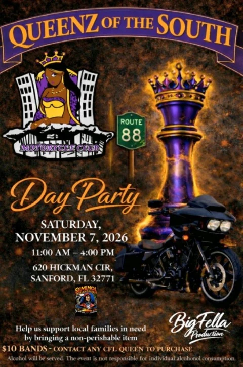 Nov 7th Queenz of the south event flyer