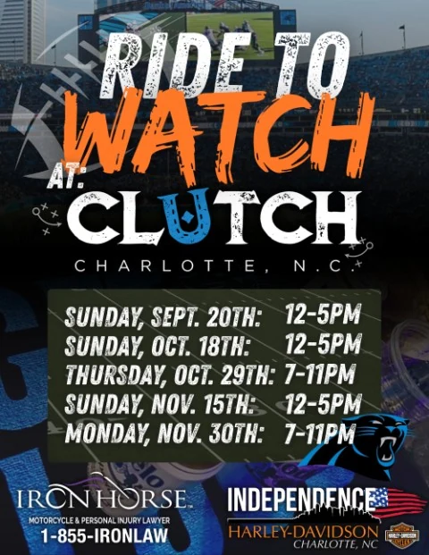 Panthers Ride to Watch event flyer