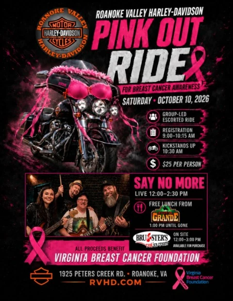 Pink Your Ride for Breast Cancer Research event flyer