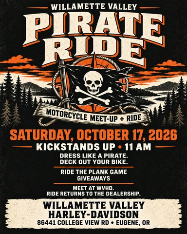 Pirate Ride event flyer