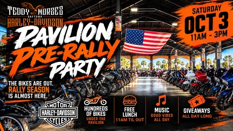 Pre-Rally Pavilion Party event flyer