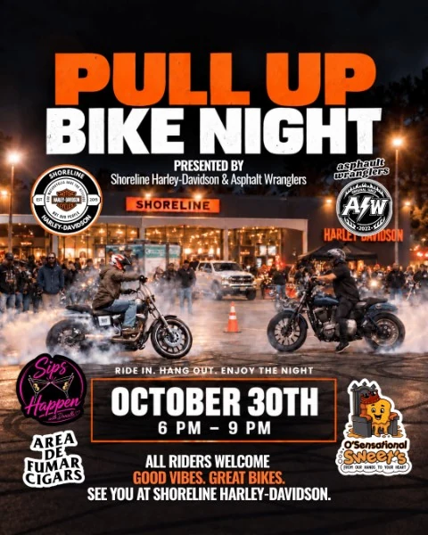 Pull Up Bike Night event flyer