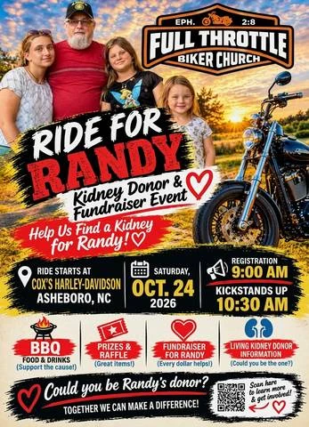 Ride for Randy event flyer