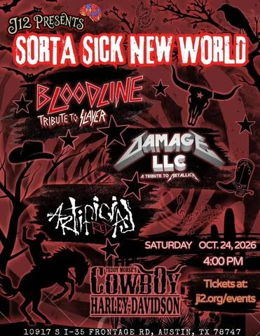 Sorta Sick New World event flyer