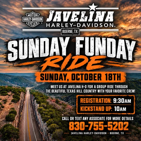 Sunday Funday Ride event flyer
