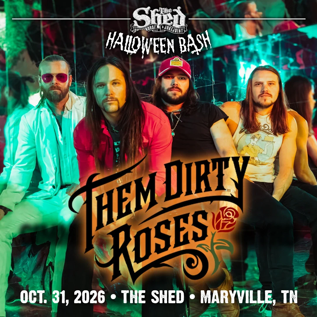 Them Dirty Roses Halloween Bash at The Shed event flyer